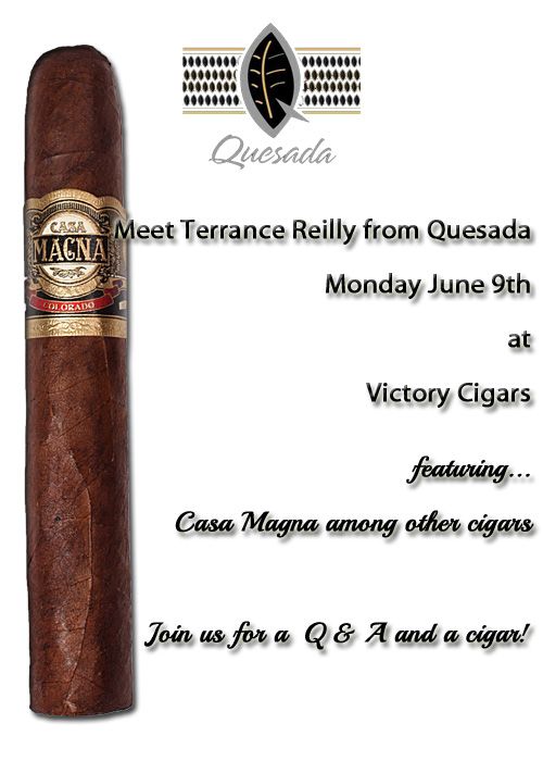 (Ontario) Meet Terence Reilly of Quesada Cigars at Victory Cigars ...